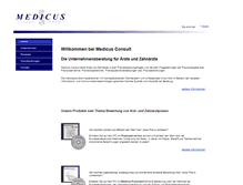 Tablet Screenshot of medicus-consult.de